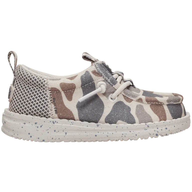HEYDUDE X BURLEBO Wally Funk Toddler Deer Camo